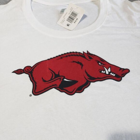 New Women's Arkansas Razorback Russell‎ T-Shirt Woo Pig Sooie Size 2XL (20) - Picture 2 of 10